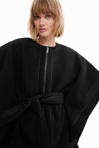 Desigual Embroidered poncho Ceket Kadın | 253170-GCP