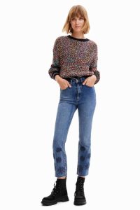 Desigual Flared cropped Kot Pantolon Kadın | 352410-MVX