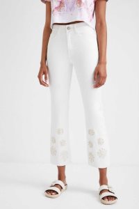 Desigual Flared cropped Kot Pantolon Kadın | 893625-ZDE