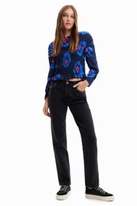 Desigual Floral ruched blouse Üstler Kadın | 258034-KWV