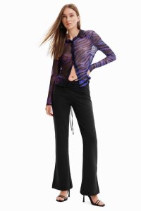 Desigual Gathered trousers with ties Tayt Kadın | 560912-XSQ