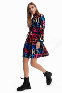 Desigual Kısa tunic with messages Tulum Kadın | 527694-QUR