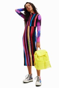 Desigual M. Christian Lacroix slim striped midi Tulum Kadın | 491327-UZW