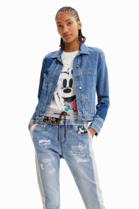 Desigual Patchwork denim Ceket Kadın | 738260-XKU