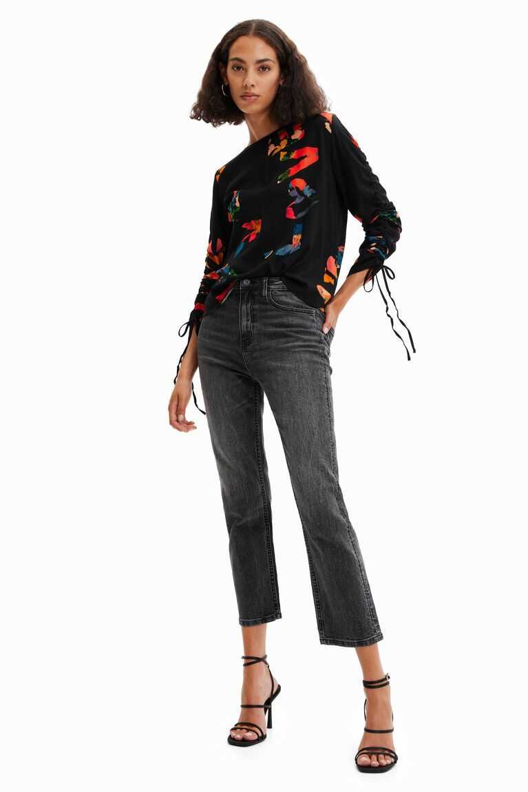 Desigual Adjustable-sleeve Love blouse Üstler Kadın | 302516-EHP