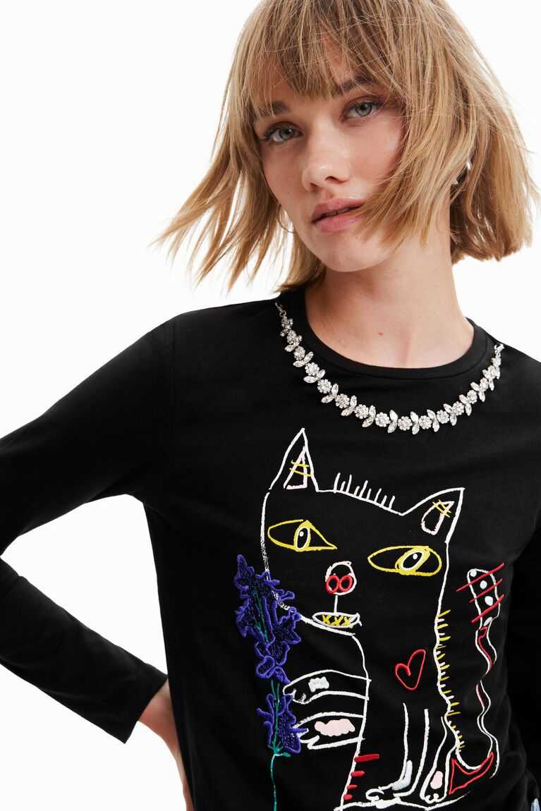 Desigual Arty cat Tişört Kadın | 207153-CUS