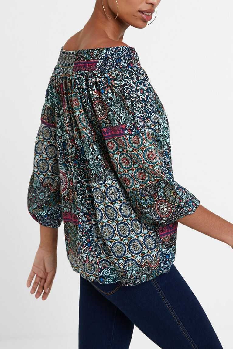 Desigual Boho flounced blouse Üstler Kadın | 625034-VSL