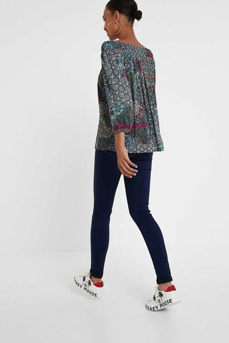 Desigual Boho flounced blouse Üstler Kadın | 625034-VSL