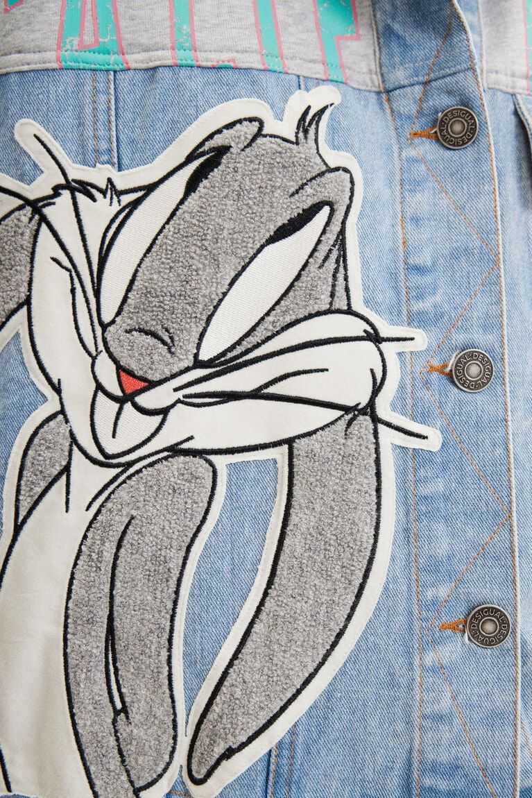 Desigual Bugs Bunny trucker sweatshirt Kazak Kadın | 527483-GTV