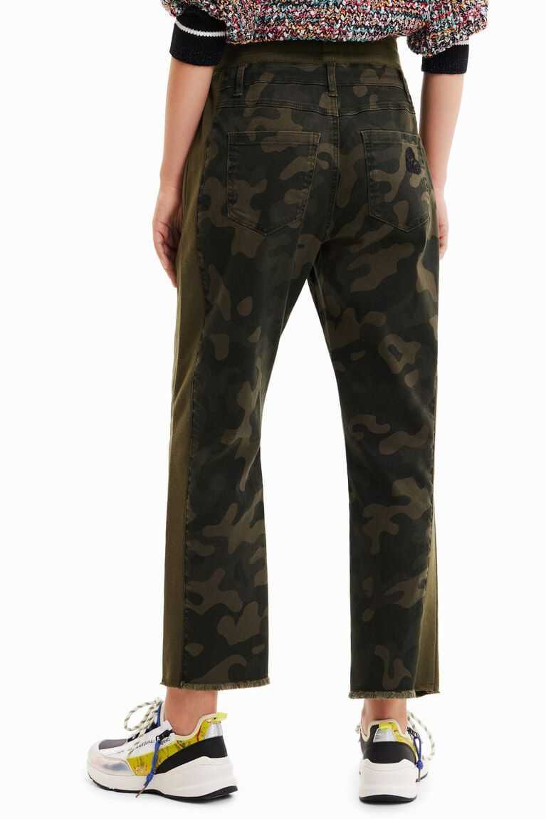 Desigual Camouflage jogger trousers Tayt Kadın | 710562-OBR