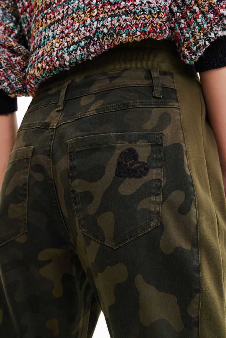 Desigual Camouflage jogger trousers Tayt Kadın | 710562-OBR