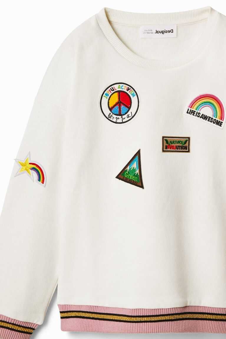 Desigual College with patches Tişörtü Kiz Çocuk | 625780-QAJ