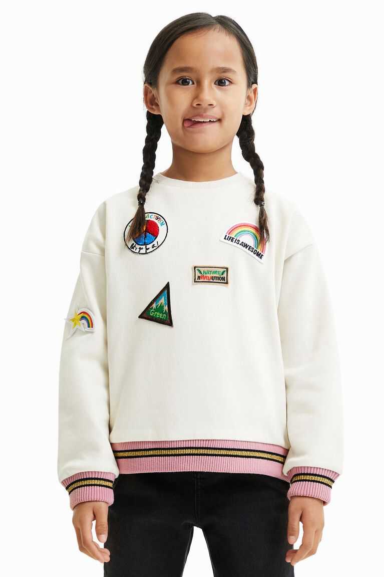 Desigual College with patches Tişörtü Kiz Çocuk | 625780-QAJ