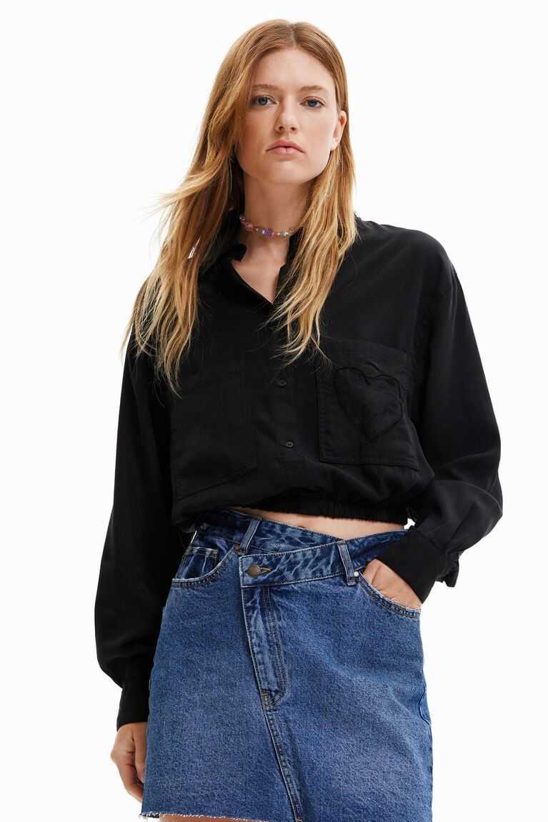 Desigual Cropped heart pocket Üstler Kadın | 965821-ASF