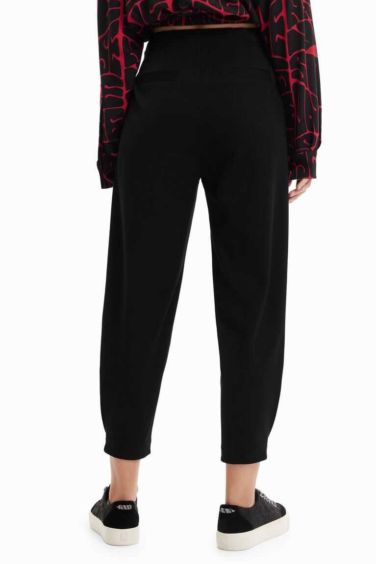 Desigual Cropped slouchy trousers Tayt Kadın | 320968-LNJ