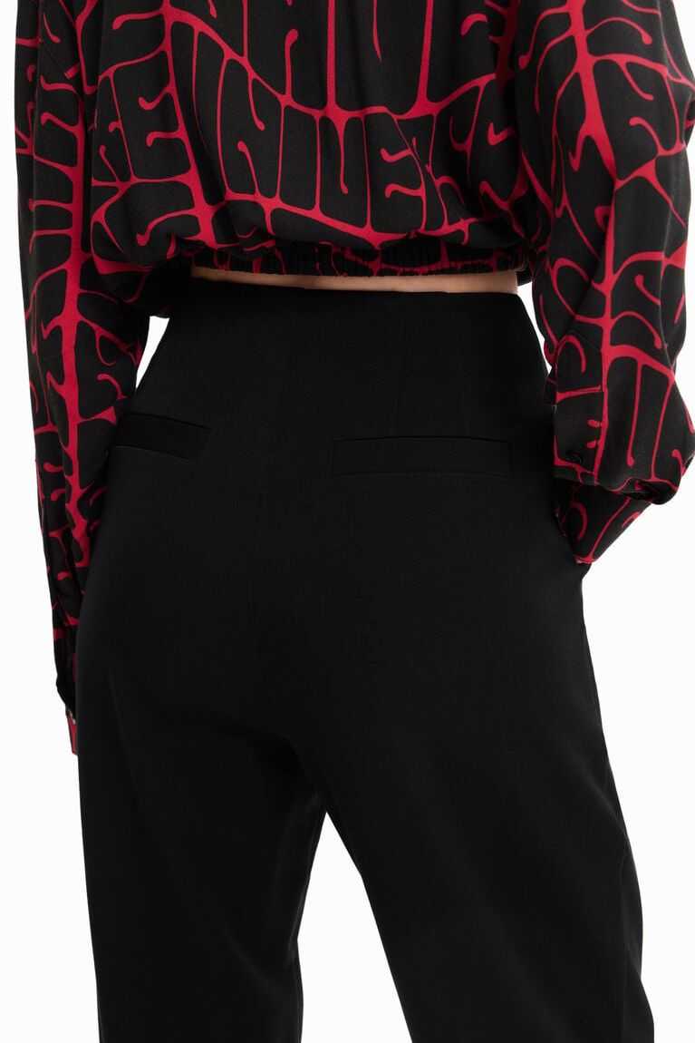 Desigual Cropped slouchy trousers Tayt Kadın | 320968-LNJ