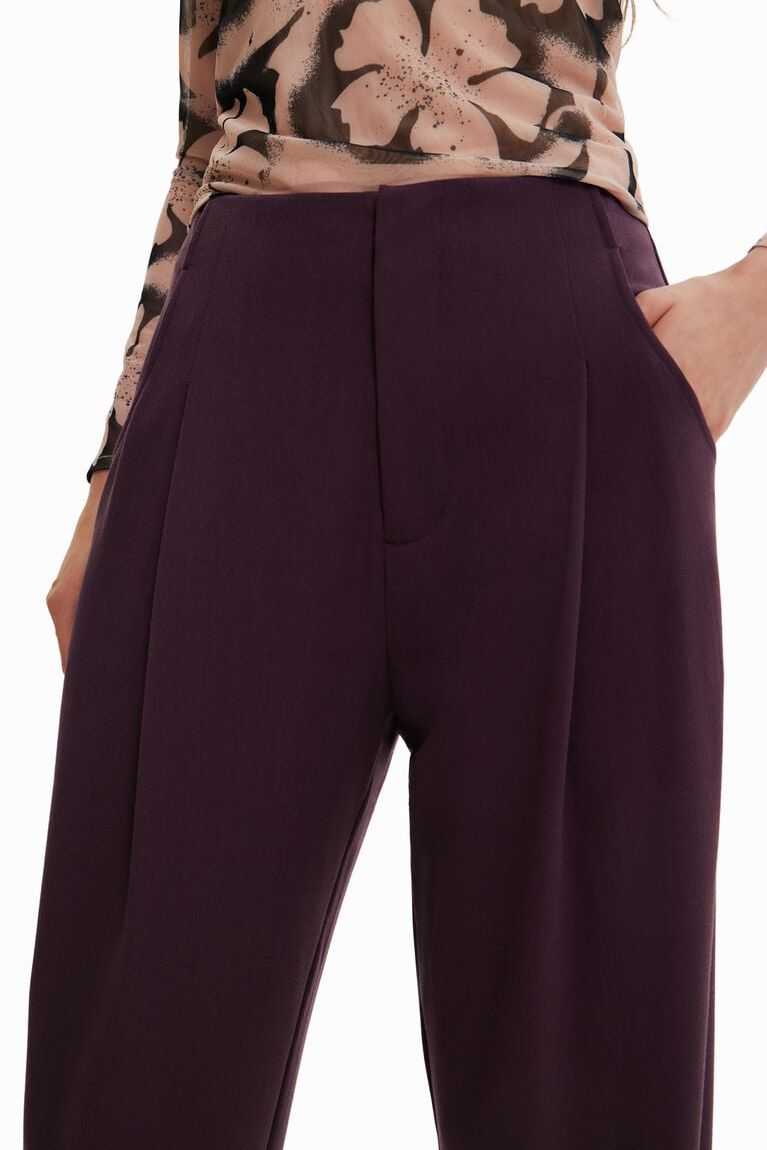 Desigual Cropped slouchy trousers Tayt Kadın | 543286-QDF