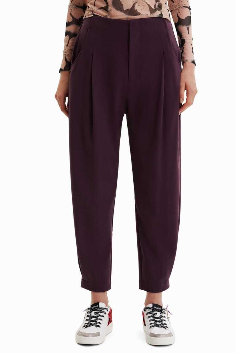 Desigual Cropped slouchy trousers Tayt Kadın | 543286-QDF