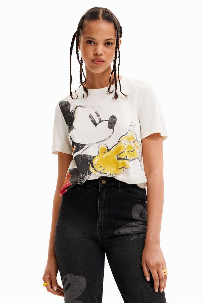 Desigual Disney\'s Mickey Mouse Tişört Kadın | 308579-GIP