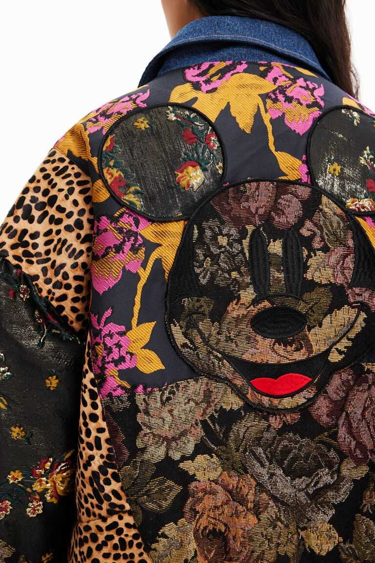 Desigual Disney's Mickey Mouse faux-fur jacket Triko Kadın | 820349-DNR