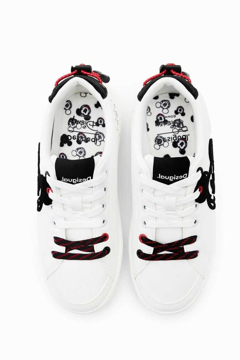 Desigual Disney's Mickey Mouse platform sneakers Triko Kadın | 097612-CQZ