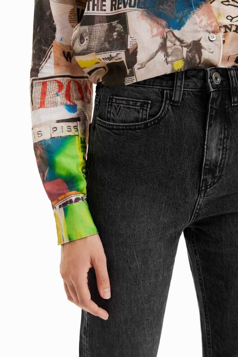 Desigual Düz ankle grazer Kot Pantolon Kadın | 059126-LYW