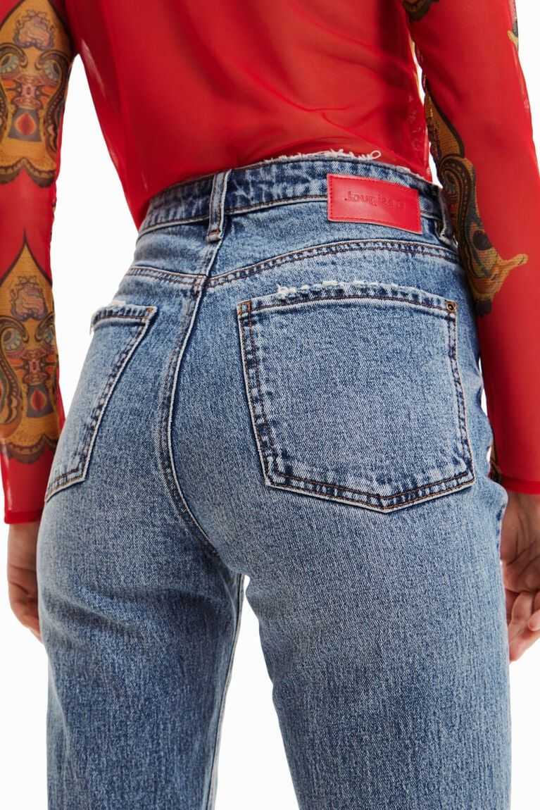 Desigual Düz ankle grazer Kot Pantolon Kadın | 238107-WCB