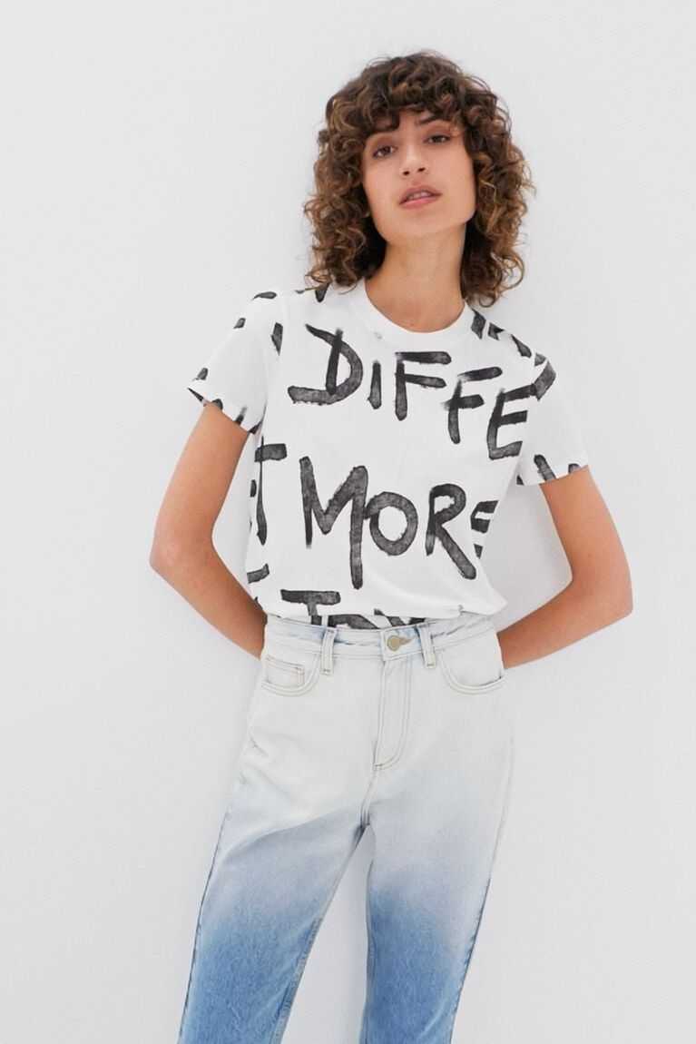 Desigual Düz cropped degrade Kot Pantolon Kadın | 853612-EIZ