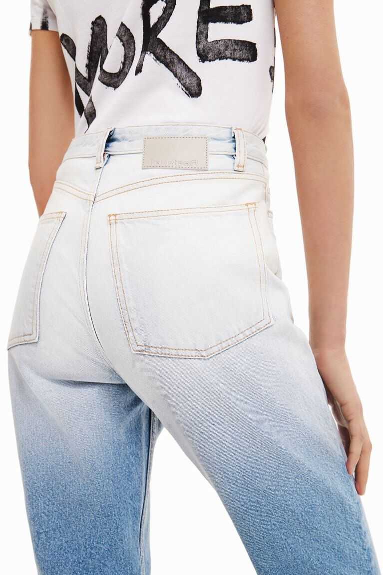 Desigual Düz cropped degrade Kot Pantolon Kadın | 853612-EIZ