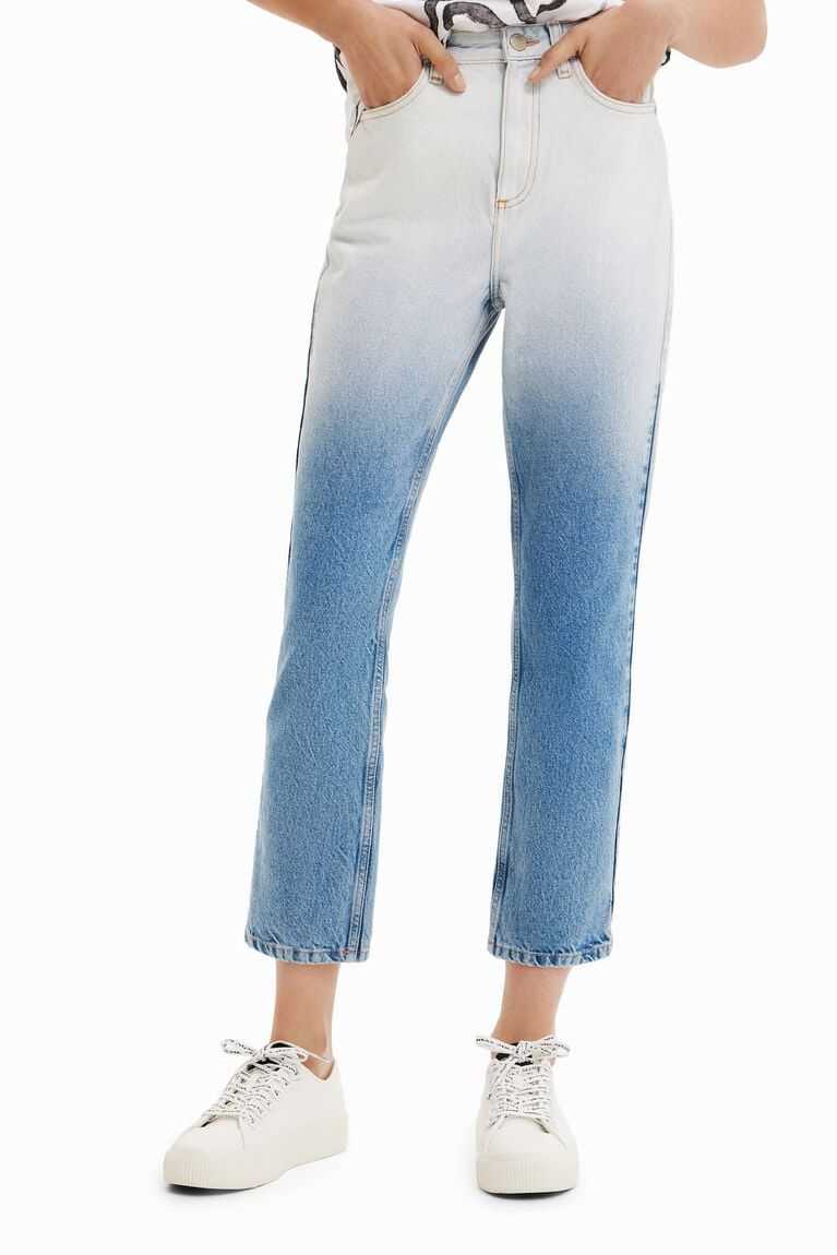 Desigual Düz cropped degrade Kot Pantolon Kadın | 853612-EIZ