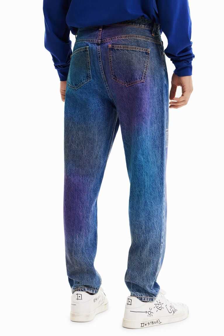 Desigual Düz distressed jeans Pantolon Erkek | 586942-LTD