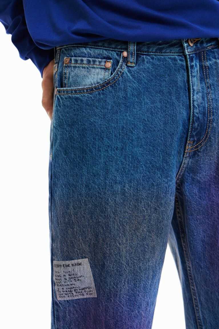 Desigual Düz distressed jeans Pantolon Erkek | 586942-LTD