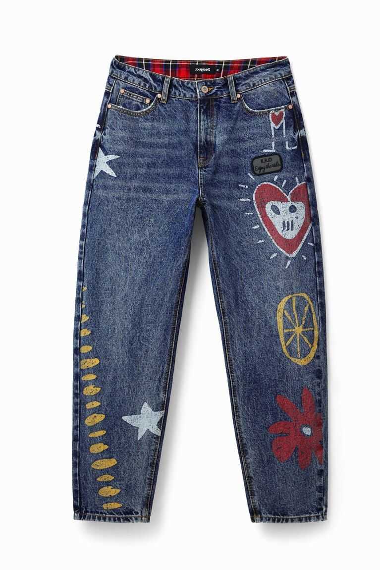 Desigual Düz heart jeans Pantolon Erkek | 642715-GRE