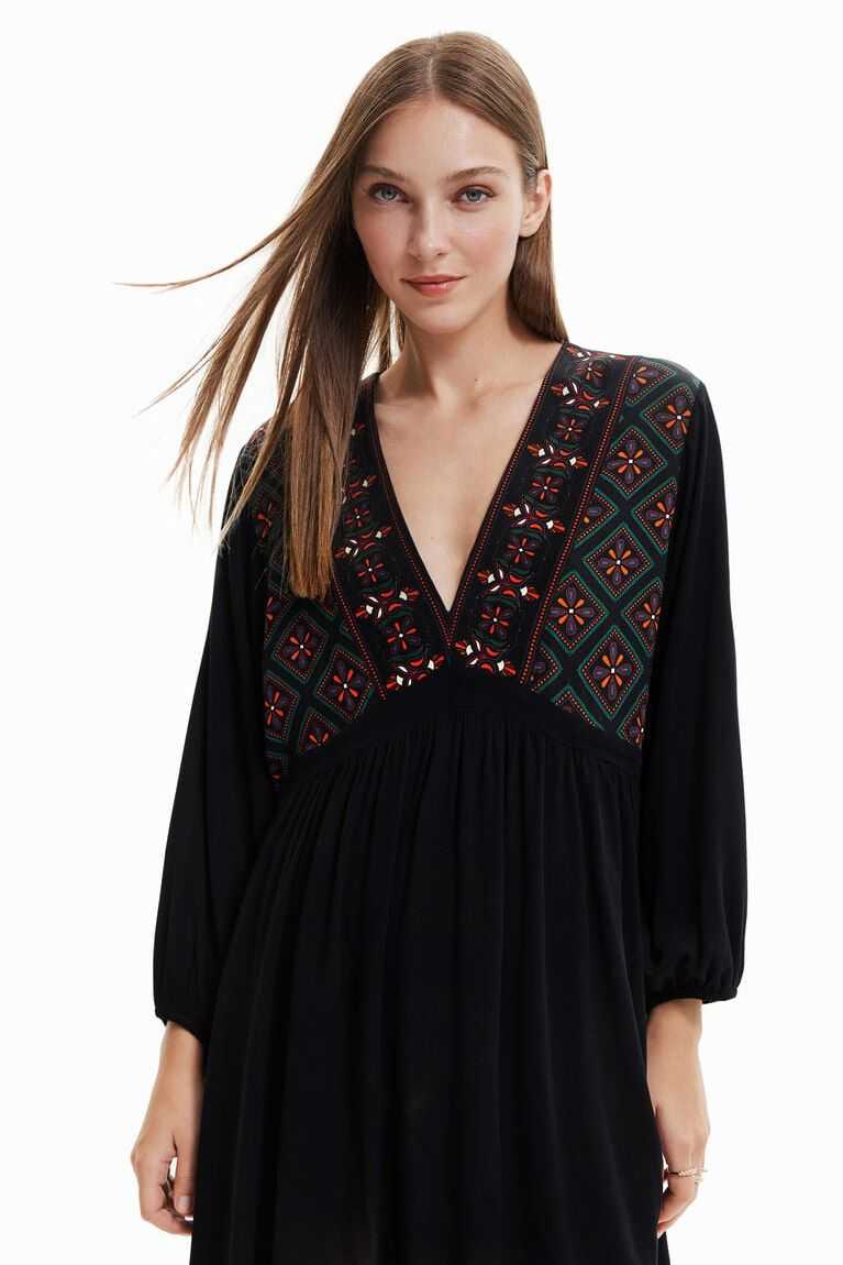 Desigual Embroidered Elbise Kadın | 410382-JLV