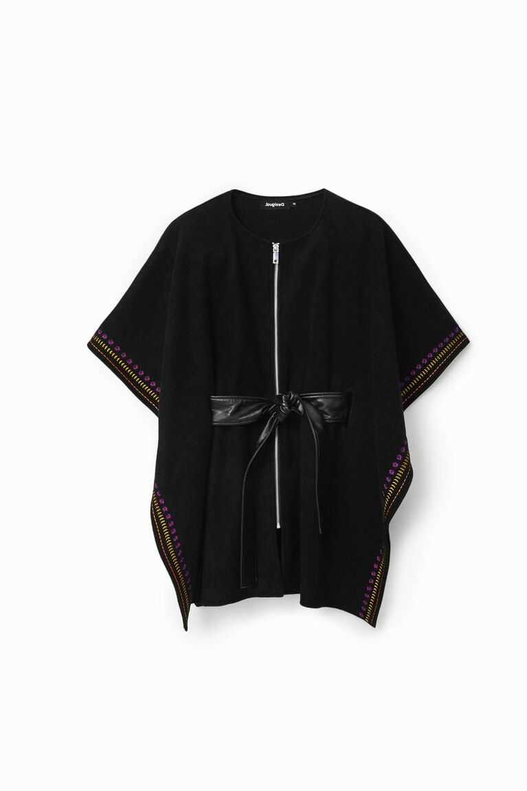 Desigual Embroidered poncho Ceket Kadın | 764125-KSQ