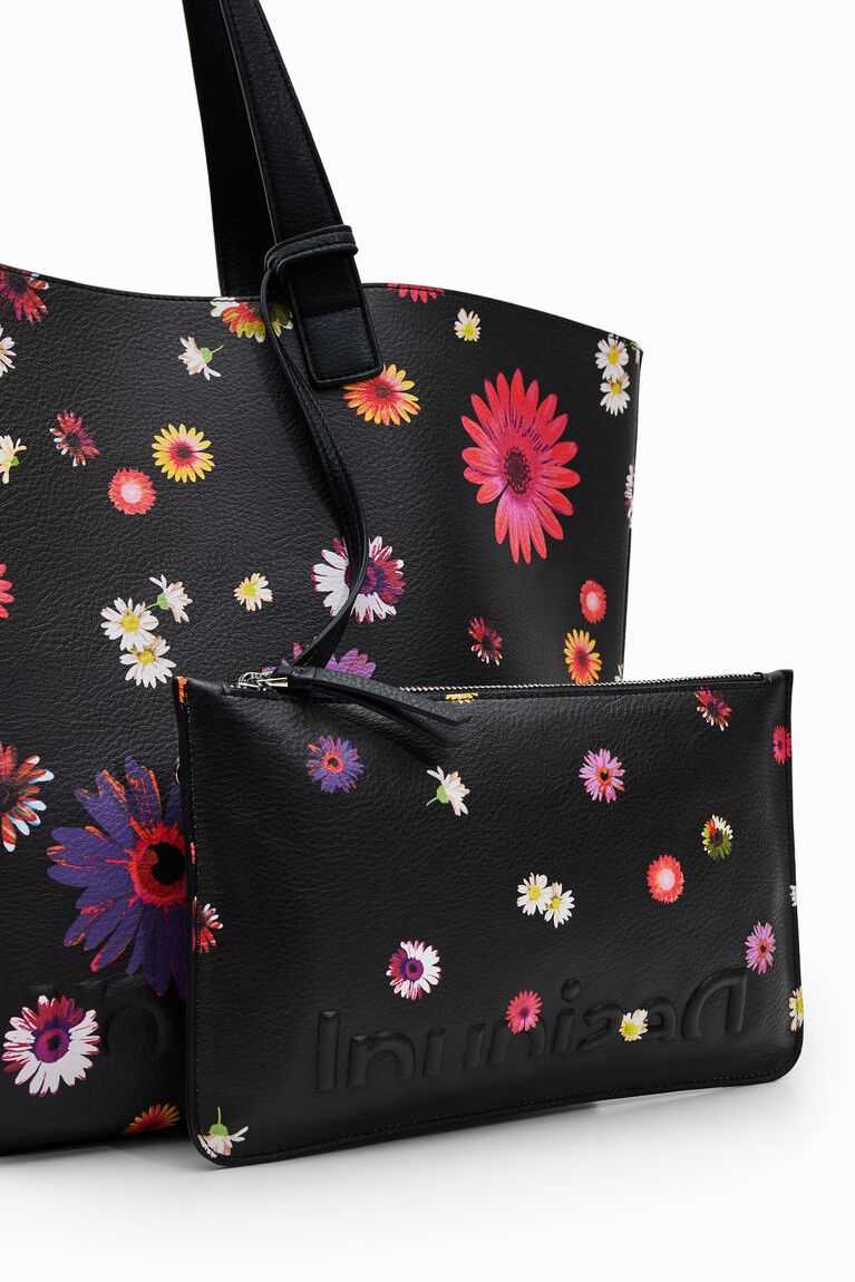 Desigual Extra-large reversible floral shopper Çanta Kadın | 360824-ZWT