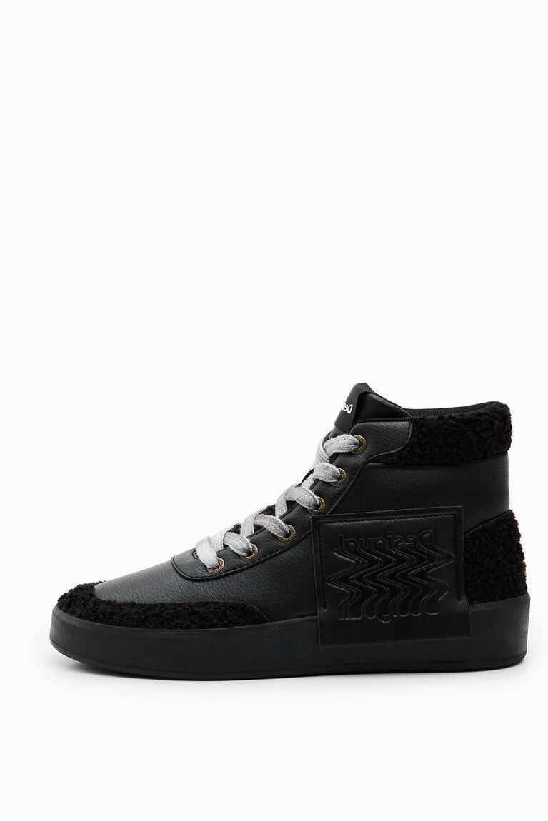 Desigual Faux-sheepskin high-top Spor Ayakkabı Kadın | 872043-WBS