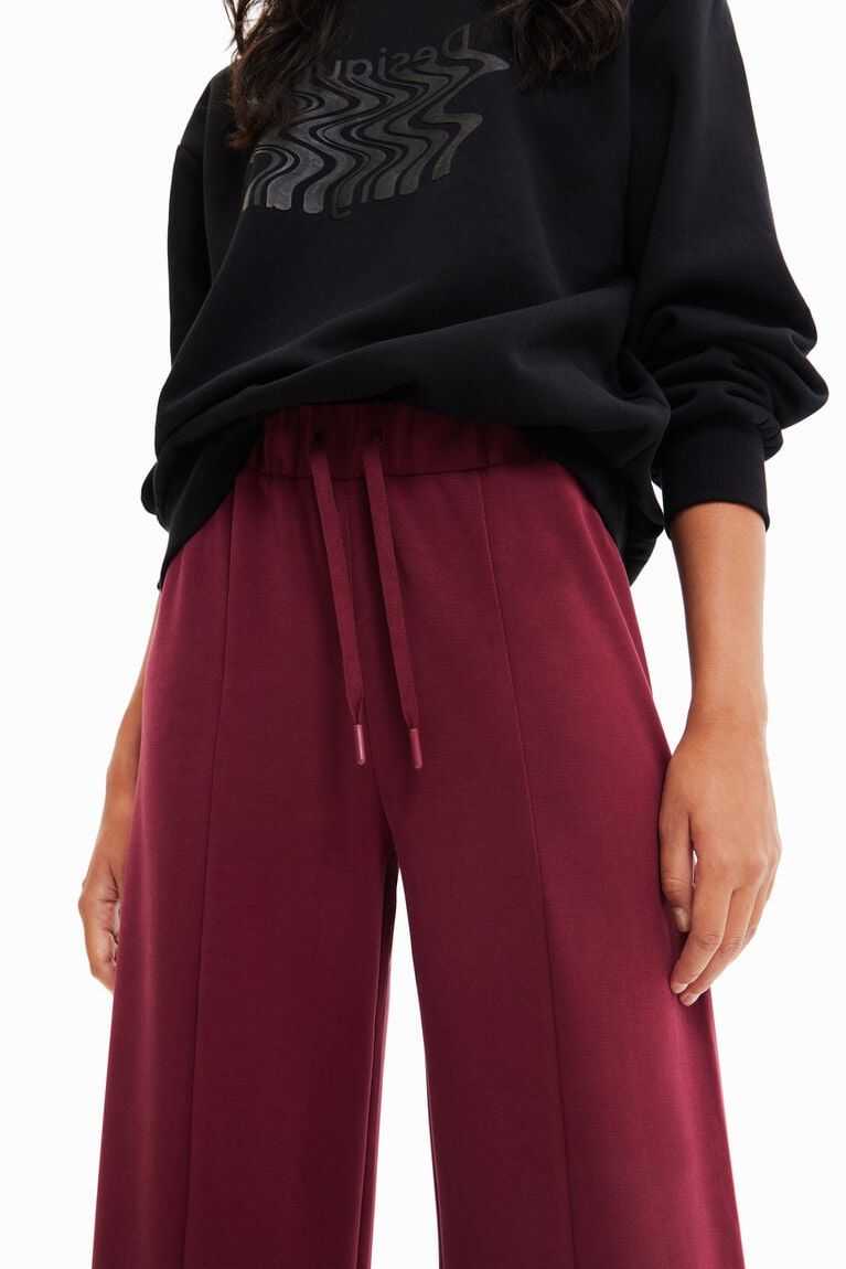 Desigual Fine-knit culotte trousers Tayt Kadın | 235701-NOB