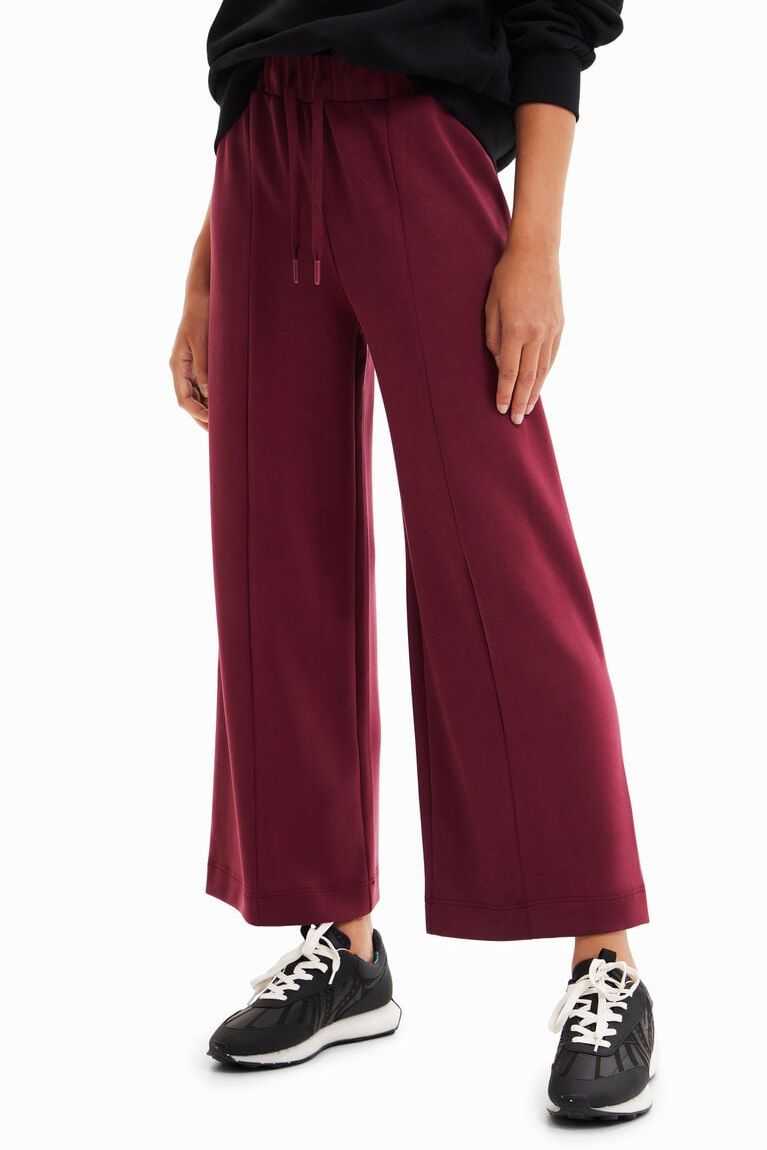 Desigual Fine-knit culotte trousers Tayt Kadın | 235701-NOB