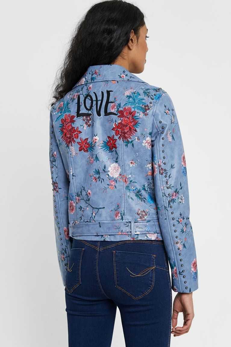 Desigual Floral biker Ceket Kadın | 682017-IMY