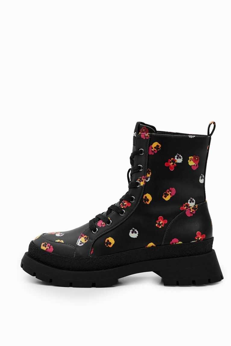 Desigual Floral lace-up Bot Kadın | 471203-HDT