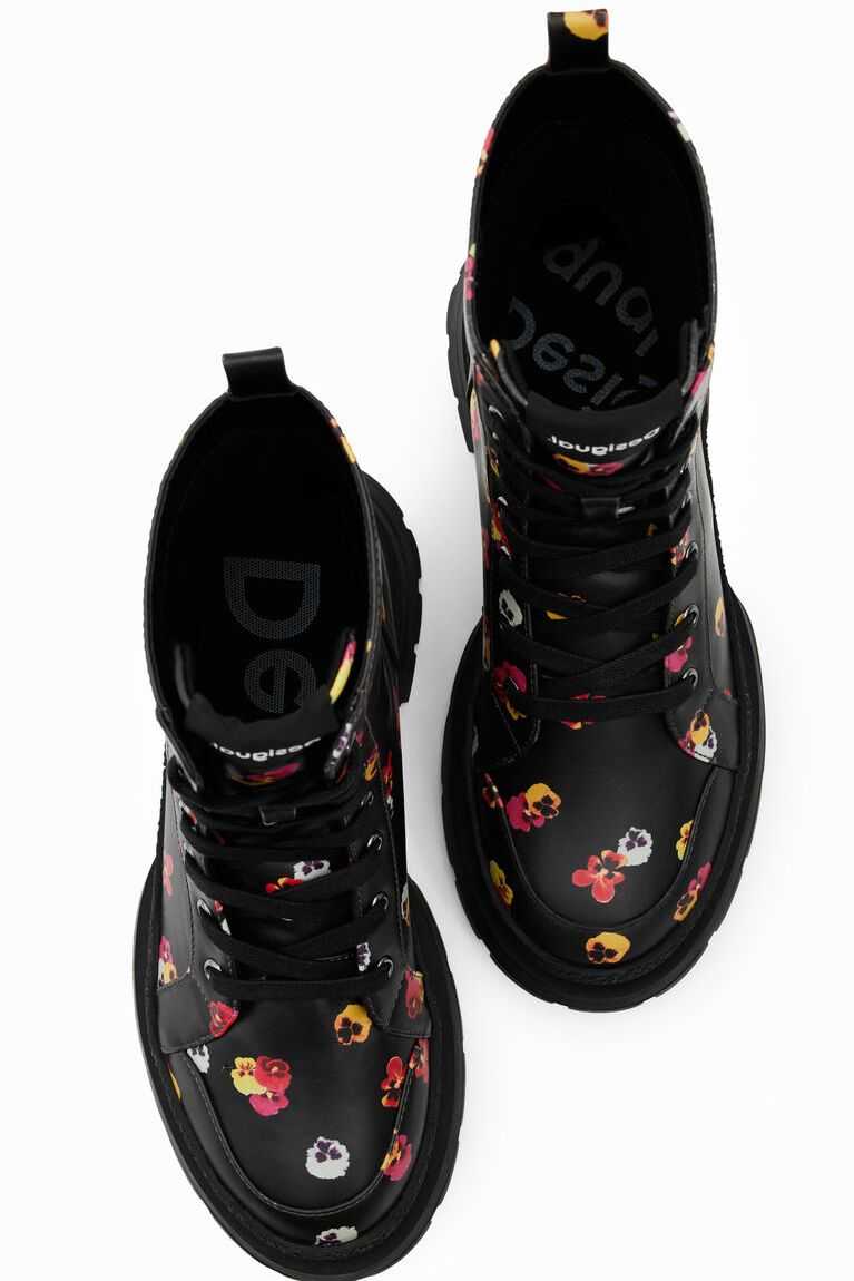 Desigual Floral lace-up Bot Kadın | 471203-HDT