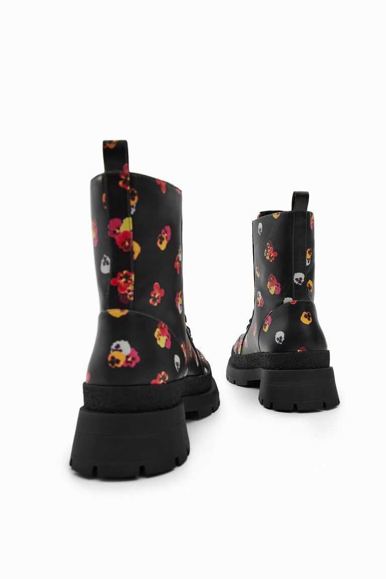 Desigual Floral lace-up Bot Kadın | 471203-HDT