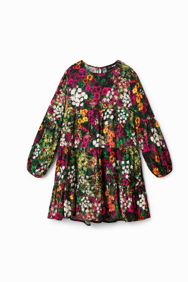 Desigual Floral print Elbise Kiz Çocuk | 268935-BZK