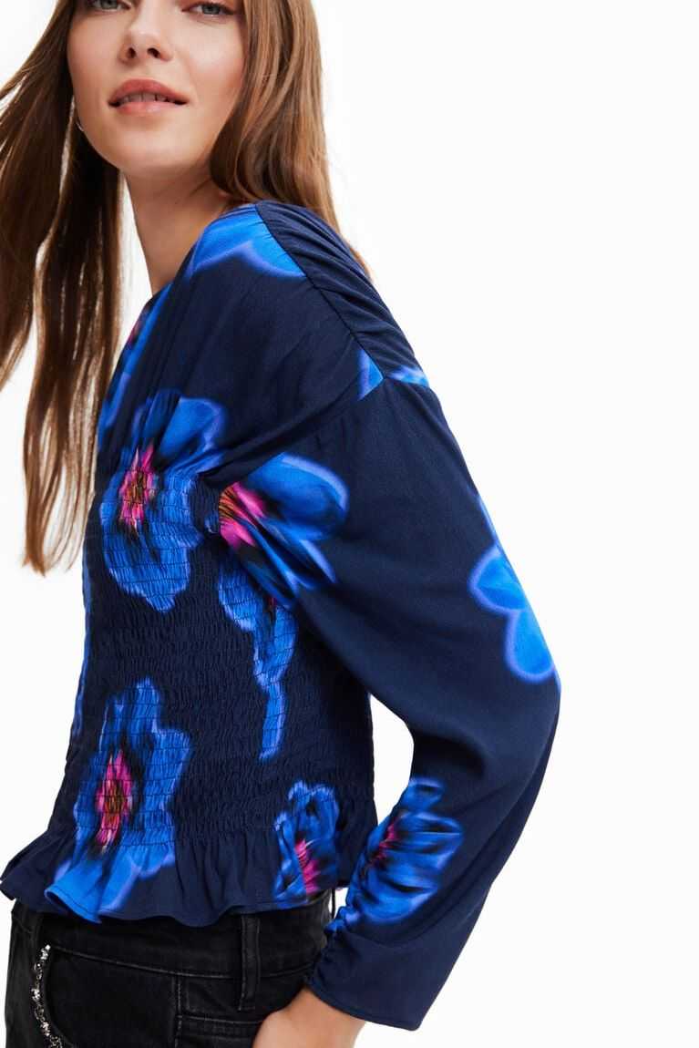 Desigual Floral ruched blouse Üstler Kadın | 258034-KWV