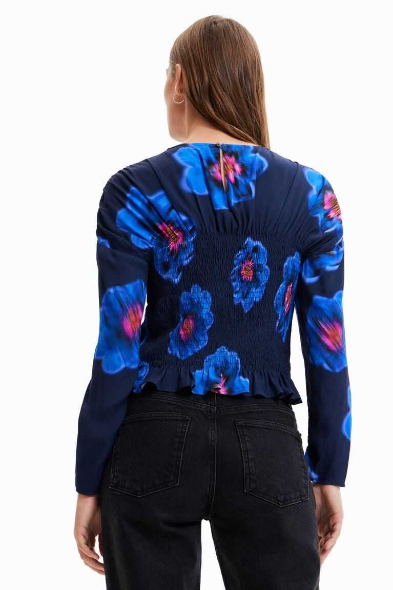 Desigual Floral ruched blouse Üstler Kadın | 258034-KWV