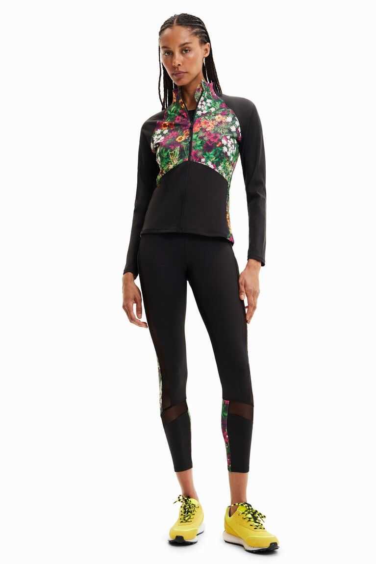 Desigual Floral slim sport jacket Tişörtü Kadın | 129503-NYO