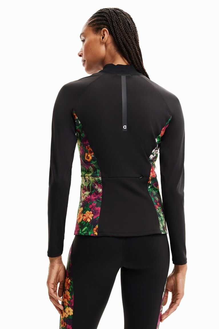 Desigual Floral slim sport jacket Tişörtü Kadın | 129503-NYO