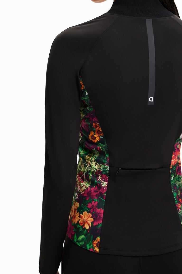 Desigual Floral slim sport jacket Tişörtü Kadın | 129503-NYO