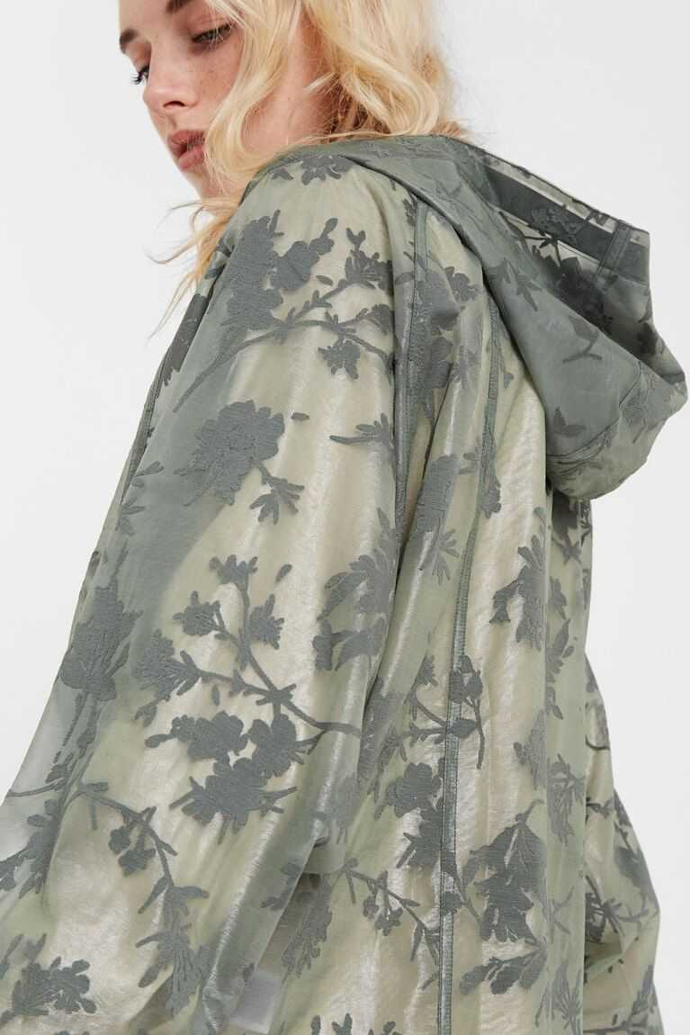 Desigual Floral transparent windbreaker Ceket Kadın | 178653-ZEL